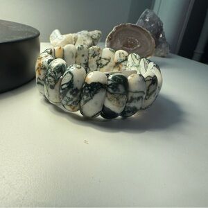 Gorgeous Moss Agate Stone Bracelet Gift